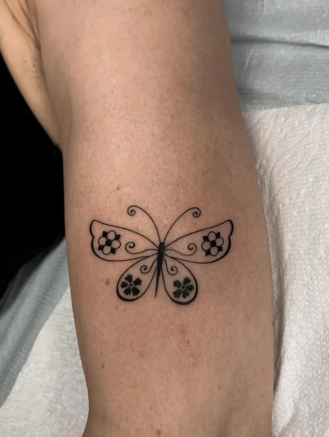 Petit papillon illustratif.